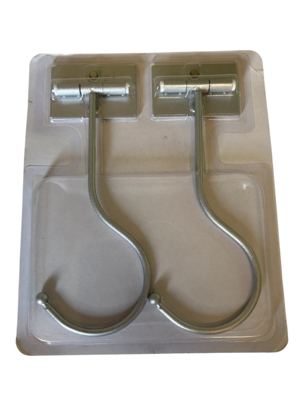 Banana Hook. Silver. 1Pair.
